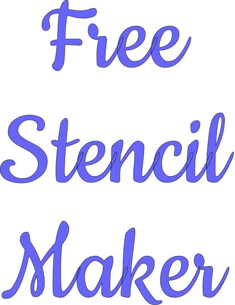 "Free Stencil Maker" stencil. Print, customize, or make your own free at ht… | Free stencils printables templates, Free stencil maker, Stencils printables templates Silhouette Art Stencils Free Printable, Free Printable Stencils Templates, Free Printable Signs Templates, Make Your Own Stencils Free Printable, Cookie Stencils Templates Free Printable, Make Your Own Stencils Templates, Free Stencil Patterns Printables Design, Letter Stencils Printables Free, Letter Stencils Printables Templates