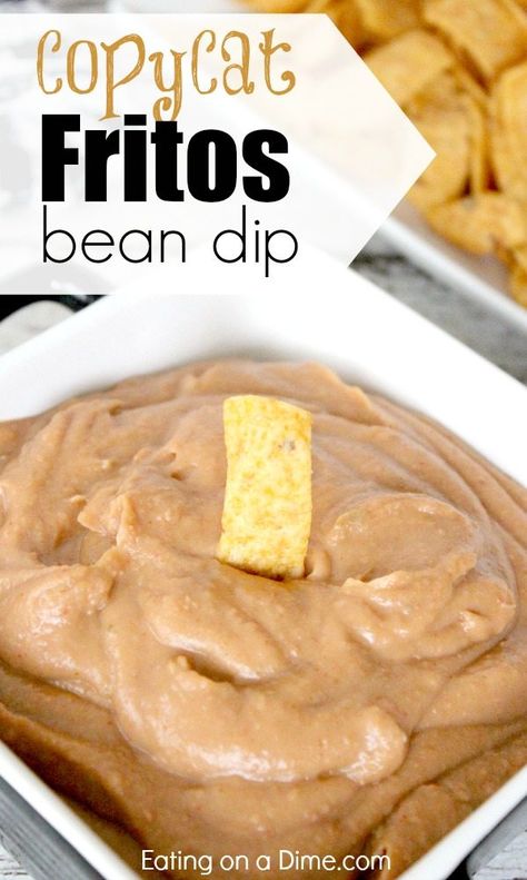 Frito Lay Bean Dip, Fritos Bean Dip, Hot Bean Dip, Party Food Menu, Bean Dip Recipe, Bean Dip Recipes, Bowl Party Food, Snack Dip, Superbowl Snacks