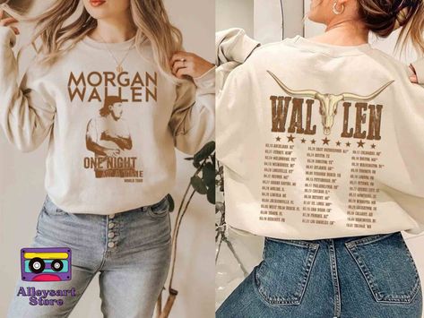 Morgan Wallen Tshirt Designs, Morgan Wallen Tshirt Ideas, Morgan Wallen Clothes, Morgan Wallen Merch, Morgan Wallen Shirts, Rodeo Aesthetic, Wallen Shirt, Country Clothes, Western Fits