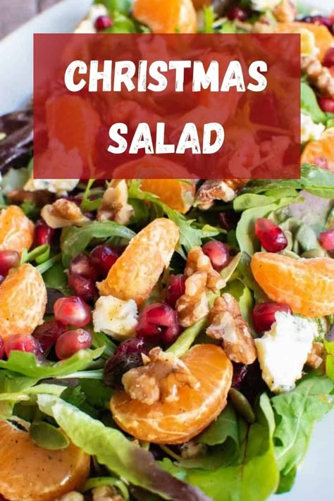 Salad Recipes Holidays, Holiday Entrees, Christmas Vegetables, Lettuce Salad Recipes, Potluck Salad, Christmas Salad Recipes, Christmas Salad, Holiday Salads, Christmas Side Dishes