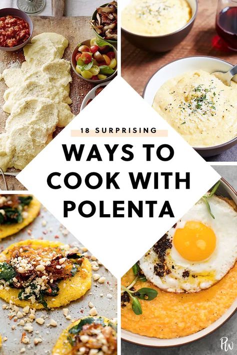 Polenta Recipes Vegan, Polenta, Cook Vegetarian, Mediterranean Recipes, Polenta Recipes, Vegetable Dishes, Food Dinner, Naan, Cooking Food