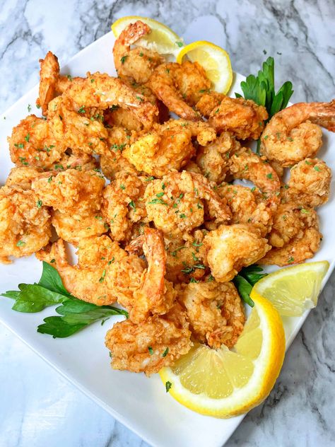 Cajun Fried Shrimp, Fried Shrimp Recipes Easy, Fried Shrimp Recipe, Fried Shrimp Recipes, Best Seafood Recipes, Fried Fish Recipes, Shrimp Recipes For Dinner, Shellfish Recipes, Shrimp Recipes Easy