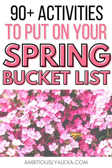 YESSSSS this spring bucket list is everything. I love finding good spring activities for adults and these just showed me EXACTLY what to do this spring! Spring Activities For Adults, Spring Bucket List, Bucket List For Teens, Hobbies For Adults, Adult Hobbies, Bucket List Ideas, Hobbies For Women, Things To Do At Home, Productive Things To Do