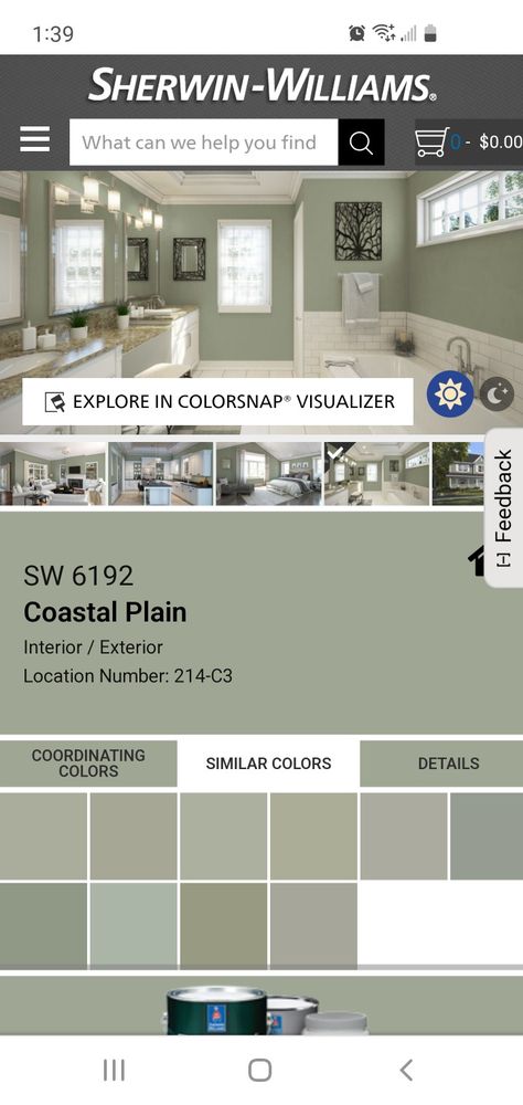 Coastal Plain Sherwin Williams, Coastal Plain, Cottage Style House Plans, Home Again, House Goals, Sherwin Williams, Room Colors, House Inspiration, Cottage Style