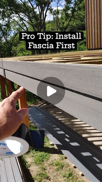 Deck Edge Ideas, Deck Fascia Ideas, Fascia Board Ideas, Deck Facia, Deck Fascia, Patio Under Decks, Boulder House, Ground Level Deck, Diy Exterior