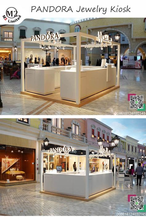 Customized jewelry kiosk for shopping mall.Click on the image to view the jewelry kiosk blog Cosmetic Kiosk Design Mall, Luxury Kiosk Design, Retail Kiosk Design, Pandora Stand, Mall Booth Design, Jewelry Booth Design, Mall Stand Design, Kiosk Design Mall, Jewelry Kiosk Design