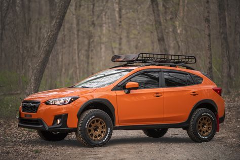 Subaru crosstrek lifted off-road overland Offroad Subaru Outback, Orange Subaru Crosstrek, Lifted Subaru Crosstrek, Subaru Xv Offroad, Subaru Crosstrek Mods, Subaru Crosstrek Offroad, Crosstrek Modifications, Crosstrek Camping, Crosstrek Offroad