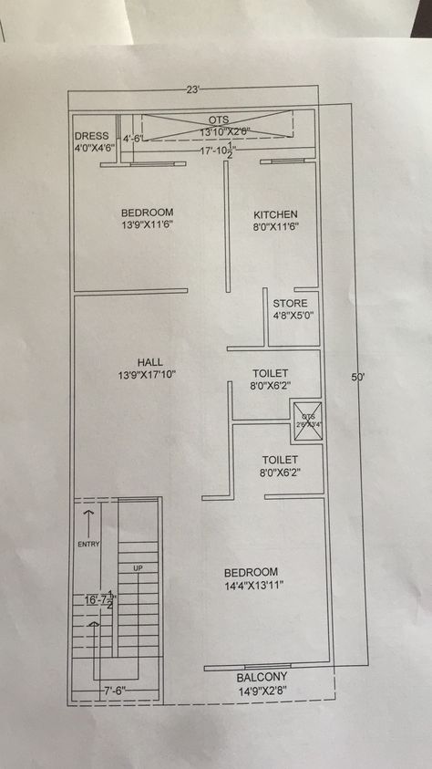 23×50 House Plan, 400 Sq Ft House, Home Map Design, Illustration Video, North Facing House, 20x40 House Plans, 30x40 House Plans, 2bhk House Plan, Indian House Plans