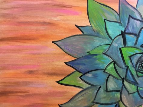 Succulent canvas painting. Succulent Canvas Painting, Painting Canvases, Easy Craft, Nanny, Easy Crafts, Succulent, Canvas Painting, Craft Ideas, Paintings