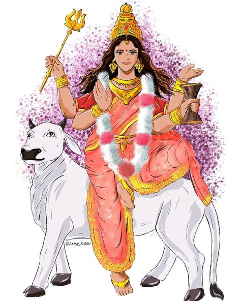 Katyayani Mata, Navratri Devi Images, Nav Durga, Kali Mata, Durga Painting, Shakti Goddess, Pencil Sketch Images, Durga Images, Lord Shiva Hd Images