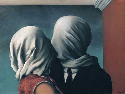 Magritte The Lovers, Rene Magritte The Lovers, What Is Surrealism, Rene Magritte, The Lovers, Modern Love, Oil Painting Reproductions, Art Memes, Painting Reproductions