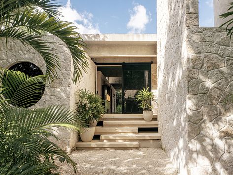 Wabi Sabi House, Beachfront House, Villa Style, Load Bearing Wall, Natural Ventilation, Mediterranean Homes, Tulum Mexico, Quintana Roo, Stone Houses