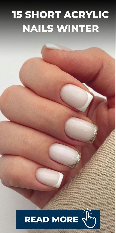 Discover a chic winter nail look with Short Acrylic Nails! These nails offer a blend of functionality and style, making them perfect for the season. Whether you prefer subtle designs or intricate patterns, our Short Acrylic Nails selection has something to suit your taste and keep your nails on point throughout winter. Embrace the classy charm of Short Acrylic Nails this season! Winter Nail Inspo Short, Short Acrylic Nails Winter, Short Winter Nail Designs, Short Nail Beds, Short Nail Bed, Acrylic Nails Winter, Manicure Short, Winter Nails Gel, Winter Manicure