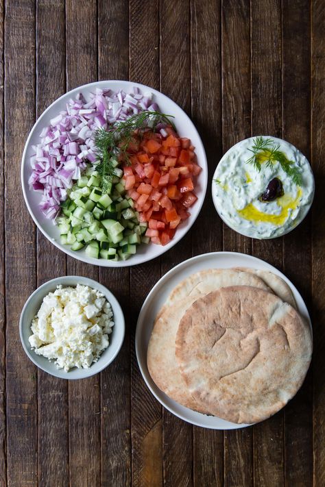 Homemade Chicken Gyro Toppings Gyro Toppings, Chicken Gyros With Tzatziki Sauce, Greek Lunch, Gyros With Tzatziki Sauce, Chicken Gyros Recipe, Greek Chicken Gyros, Gyros Recipe, Chicken Gyro Recipe, Chicken Gyro