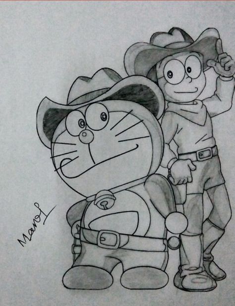 Pencil Drawing Cartoon, Pencil Sketches Ideas, Cartoon Sketch Drawing, Doraemon Drawing, Cartoon Pencil Drawing, Sketches Cartoon, Sketches Cute, Pencil Sketches Easy, Cartoon Drawing Ideas