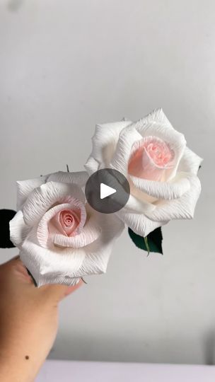 465 reactions · 88 shares | i love making paper roses. they’re not an easy paper flower to make, at least they weren’t for me at first, but once you get the hang of it, you won’t be able to stop making them #crepepaperflower #paperflower | Alaya Paper Blooms | Mike Block (Producer) · Chopin Nocturne Op. 9 No. 2 Flower Making Crafts Paper Rose, Making Paper Roses, Paper Flower Printable Templates, Chopin Nocturne, Flower Making Crafts, Paper Roses Diy, Paper Flower Arrangements, Trending Crafts, How To Make Rose