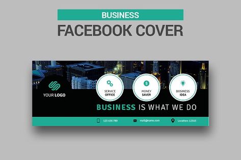 Business - Facebook Cover by UNIK Agency on @creativemarket Real Estate Cover Photos, Business Facebook Cover, Poster Animation, Digital Ideas, Facebook Cover Design, Facebook Templates, Facebook Cover Template, Facebook Design, Business Card Psd