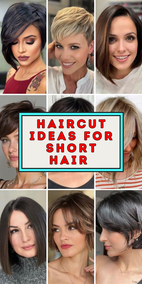 27 Haircut Ideas for Short Hair 2024 Short Hair Trends 2024, 2024 Short Hair Styles, Haircut Ideas For Short Hair, 2024 Haircuts, Haircuts For Short Hair, Layers Bangs, Short Haircut Ideas, Haircuts 2024, Ideas For Short Hair