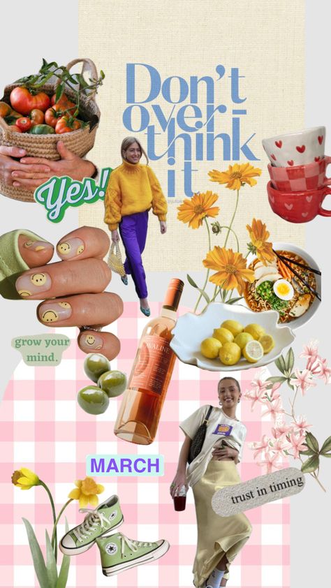 March mood-board ☀️🌷🌱 #march #moodboard #spring #flowers #foodie #springaesthetic #growth #springgarden June Mood Board Aesthetic, March Mood Board, March Moodboard, Spring Mood Board, Spring Mood, Spring Aesthetic, Spring Blooms, Spring Garden, Color Pallets