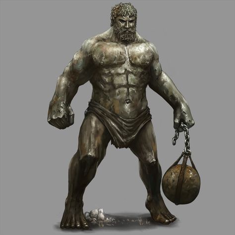 ArtStation - Bronze Golem, Steven Bellshaw Fantasy Statue, Living Statue, Elemental Powers, Beast Creature, D D Monsters, Fantasy Setting, Creature Feature, Dungeon Master, Fantasy Rpg