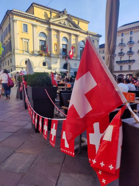 Together In Switzerland - All Things Swiss Swiss National Day, Lugano Switzerland, Swiss Flag, Switzerland Flag, August 1st, Local Music, Fireworks Display, Switzerland Travel, Cool Countries