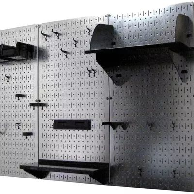 Steel Pegboard, Peg Board Hooks, Pegboard Storage, Metal Pegboard, Pegboard Organization, Tool Board, Board Storage, Red Accessories, Black Accessories