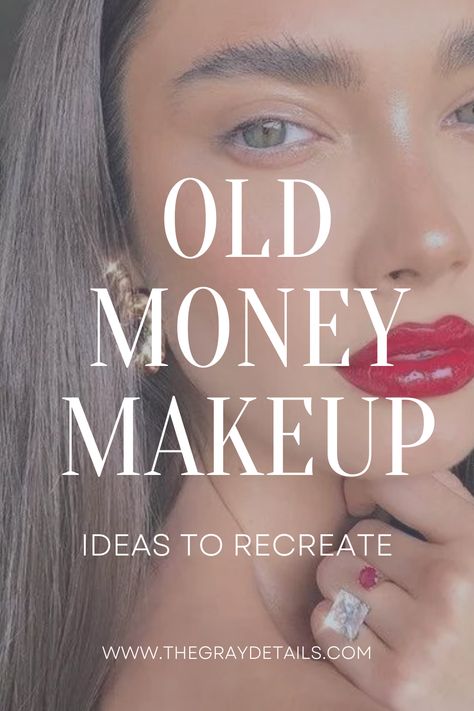 Today, I'm excited to share some old money inspired makeup tips and ideas including some of my favorite brands that fit this look. Classic Makeup Looks Red Lips, Old Money Makeup Look, Old Money Makeup, Classic Makeup Looks, Timeless Makeup, Neutral Lip Color, Preppy Makeup, Minimal Makeup Look, Classy Makeup