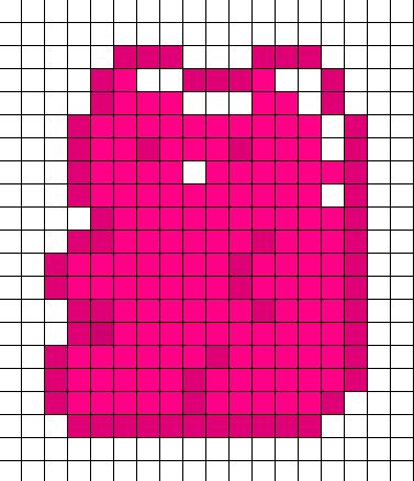 Pixel Art Gummy Bear, Gummy Bear Perler Beads, Pink Perler Beads, Jelly Bears, Stitch Stuff, Fashion Textiles, Fuse Bead Patterns, Diy Perler Bead Crafts, Diy Perler Beads