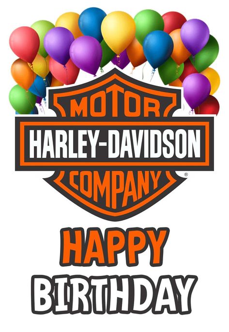 6 Harley Davidson Printable Birthday Cards (free) — PRINTBIRTHDAY.CARDS Happy Birthday Harley Davidson, Printable Birthday Cards Free, Birthday Cards Printable, Harley Davidson Birthday, Printable Birthday Cards, Happy Birthday For Him, Birthday Cards Images, Free Printable Birthday Cards, Happy Birthday Man