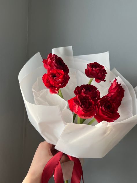 Red Ranunculus Bouquet, Valentines Arrangements, Cyclamen Flower, Red Ranunculus, Ranunculus Bouquet, Flower Dark, Ranunculus, Dark Red, Bouquets