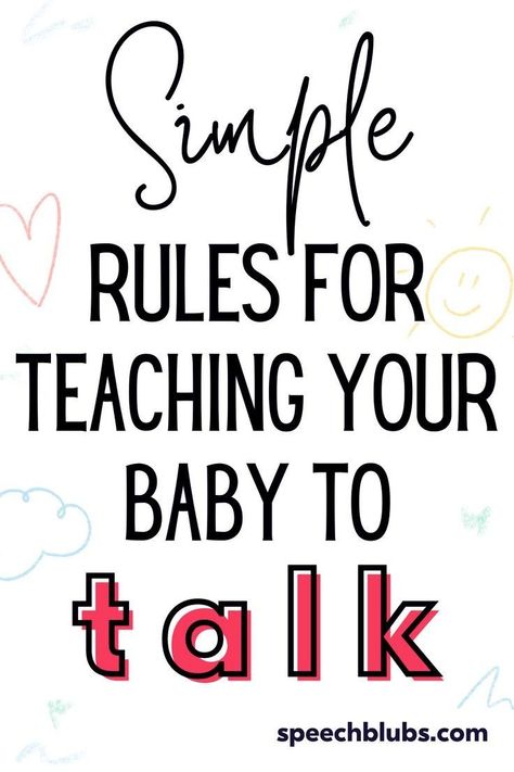 How do you get from simple sounds to first words? Read some tips to help your baby learn to talk! There are some fun activities you can try to get your baby to say their first word and encourage communication. Teaching Baby To Talk, Babies First Words, Teaching Babies, Sound Words, Say Word, Fun Facts About Yourself, First Words, Baby Talk, Social Emotional Skills