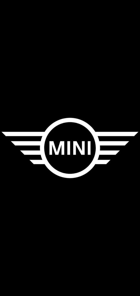 Mini Cooper Logo, Mini Cooper Wallpaper, Mini Jcw, Mini Cooper R56, Negative Space Design, Cooper Car, Mini Cooper Clubman, Logo Wallpaper, Mini Logo