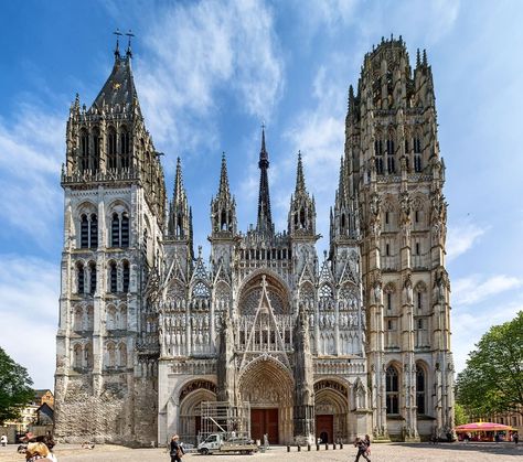 Rouen… – michaelevansphotographerblog Rouen Cathedral, French Cathedrals, Most Beautiful Churches, Michael Evans, Rouen France, French Gothic, Romanesque Architecture, Gothic Medieval, Architectural History