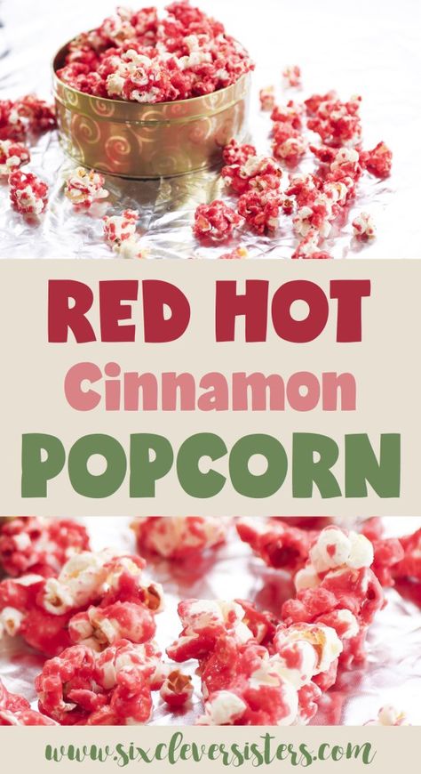 Holiday Popcorn Recipes, Cinnamon Popcorn, Flavored Popcorn Recipes, Popcorn Recipes Sweet, Popcorn Ideas, Holiday Popcorn, Popcorn Recipes Easy, Car Snacks, Sweet Popcorn