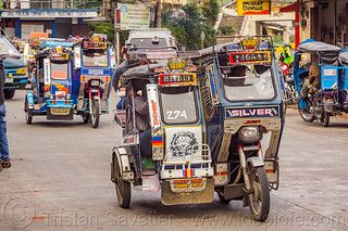 Cultural Changes In The Philippines, Tricycle Aesthetic, Filipino Tricycle, Tricycle Philippines, School Reference, Motorized Tricycle, Art Folio, Reference Art, Filipino Culture