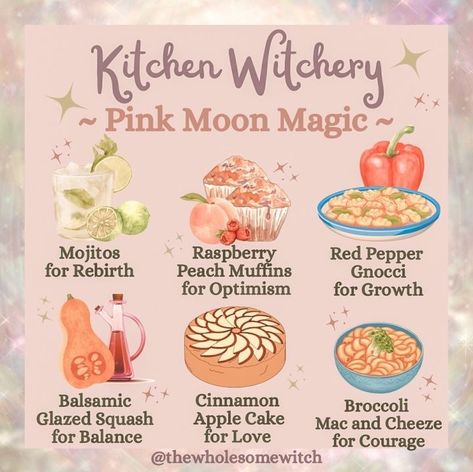 Krystle,R.H.N. | Kitchen Witch (@thewholesomewitch) • Instagram photos and videos Wholesome Witch, Full Moon Blessings, Hearth Witch, Happy Full Moon, Hubble Bubble, Kitchen Witch Recipes, Peach Muffins, Potions Recipes, Kitchen Witchery