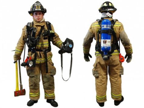 What’s It Weigh?  Firefighter gear, piece by piece Firefighter Equipment, Fireman Outfit, Fire Medic, Firefighter Tools, Firefighter Art, Firefighter Gear, Fire Helmet, Fire Training, Police Truck