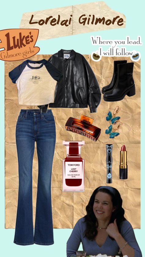 #outfitinspo #vibes #beauty #gilmoregirls #gilmoregirlseason #gilmoregirlsaesthetic #lorelaigilmore Lorili Gilmore Outfits, Lorelai Gilmore Style, Gilmore Outfits, Rory Gilmore Style, Gilmore Girls Fashion, Gilmore Girls Outfits, 90s Inspired Outfits, Famous Outfits, Downtown Outfits