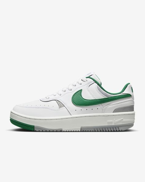 Nike Gamma Force, Sneaker Lovers, Nike Models, Swag Shoes, Vintage Sports, Shoes Nike, Green Leather, Sneaker Head, White Green