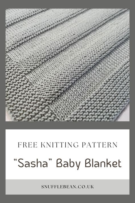 As baby blankets go, Sasha is an absolute classic. Simple blocks of stockinette and reverse stockinette create sleek, modern stripes. This combination also results in a reversible pattern - something I know a lot of knitters look for when making baby blankets. Striped Blanket Knitting Pattern, Free Easy Baby Blanket Knitting Pattern, Simple Baby Blanket Knitting Pattern, Knitting Baby Blankets Patterns Free, Free Knit Baby Blanket Patterns, Knitted Baby Blankets Pattern Free, Free Baby Blanket Knitting Patterns Easy, Baby Blankets To Knit, Baby Blanket Knitting Pattern Free