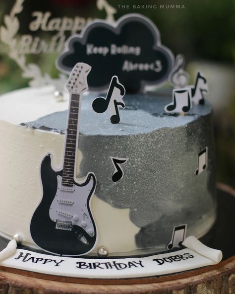 🎂 Double the Magic, Double the Fun! 🎸✨ Introducing these custom birthday cakes! Whether you’re a music lover or a fan of magic, I’ve got you covered! 🎶⚡ Guitar Cake: For the ultimate rockstar moment, with musical notes and a sleek design. HP Cake: For the wizards at heart, complete with a golden snitch and starry details. 🪄 These cakes are the perfect way to add a unique touch to your celebration! WhatsApp us to bring your cake dreams to life! 💌 #TheBakingMumma #CustomCakes #MusicLovers... Hp Cake, Guitar Cake, Custom Birthday Cakes, Golden Snitch, Happy Birth, Musical Notes, Custom Birthday, Music Lover, Custom Cakes