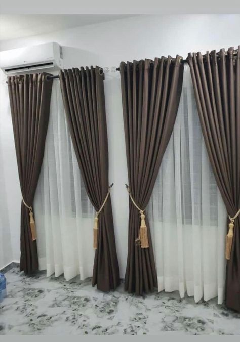 Brown Curtains, Curtains Ideas, Dark Colors, Light Brown, Dark Brown, Curtains, Quick Saves, Color