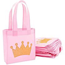 Check this out! Pink Goodie Bags, Princess Birthday Party Favors, Birthday Party Favor Bags, Canvas Gift Bag, Pink Favours, Princess Party Decorations, Princess Party Favors, Girls Party Favors, Princess Theme Party