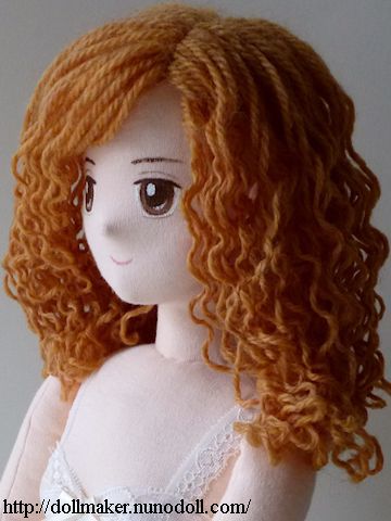 Crochet Doll Hair, Rag Doll Hair, Diy Doll Hair, Hair Yarn, Diy Rag Dolls, Dolls Hair, Homemade Dolls, Yarn Dolls, Doll Makeup