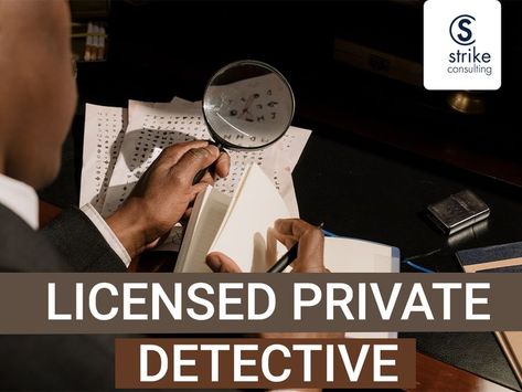 Licensed Private Detective Dream Husband, Private Detective, Detective Agency, Private Investigator, The Agency, Detective, The First