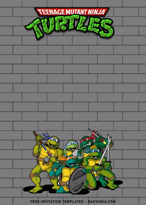 Ninja Turtles Background, Ninja Turtle Background, Ninja Turtles Birthday Invitations, Ninja Turtle Party Invitations, Ninja Turtle Birthday Invitations, Ninja Turtle Invitations Template, Ninja Turtle Invitations Free, Tmnt Birthday Invitations, Ninja Turtles Invitations