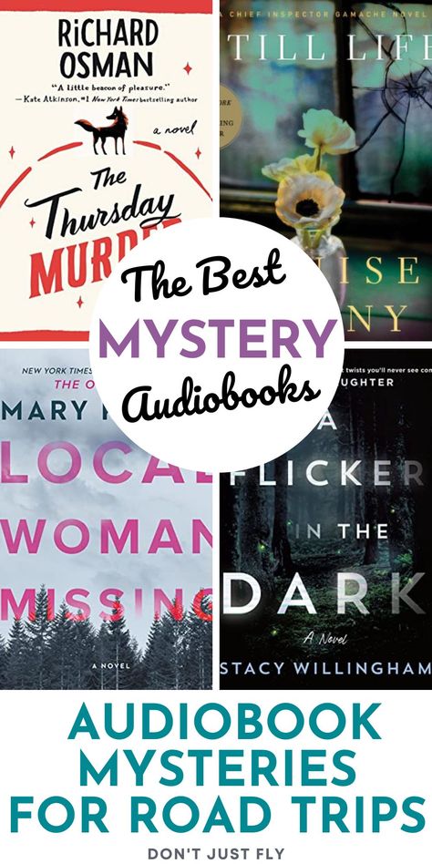 Planning an epic drive? Queue up one of the best mystery audiobooks for road trips if you want to stay awake at the wheel. From psychological thrillers, cozy mysteries, classic mysteries, and women's fiction suspense, there's a little something for everyone on the list. Psychological Thriller Audiobooks, Best Mystery Audiobooks, Road Trip Audio Books For Adults, Best Audiobooks Road Trips, Best Mystery Books 2023, Best Audiobooks For Women, Mystery Books Worth Reading, Best Psychological Thrillers Books, Best Audible Books