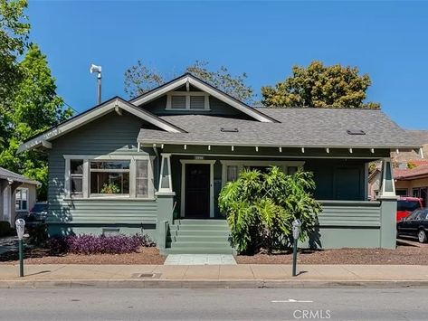 1922 Bungalow For Sale In San Luis Obispo California Modern California Bungalow Exterior, La Bungalow Exterior, California Bungalow Floor Plans, California Bungalow Exterior, San Vicente Bungalows, California Bungalow Interior, Los Angeles Bungalow, California Craftsman Bungalow, Sims Exterior