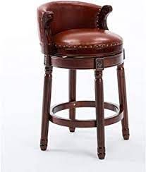 Bar Armchair for Obese People - Weighing 550 Pounds Wooden Bar Stool Bar Armchair Home Backrest High Stools Counter Restaurant Leather High Chair (Color : Brown, Size : 65cm) : Amazon.co.uk: Home & Kitchen Wooden Swivel Bar Stools, Cow Tops, Bar Height Chairs, Bar Stool Seats, Wooden Bar Stools, Wooden Counter, Leather Counter Stools, Swivel Counter Stools, Stools With Backs