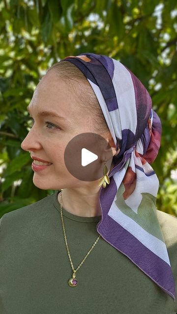 ‎Sarah רבקה‎ on Instagram: "With summer comes square scarf season! I've been having so much fun playing with this slightly larger fig and date scarf from @daughtersofisraelheadwraps , which gives just a little extra versatility! Happy independence day to those celebrating! #headscarves #headscarves #tichel #mitpachat #Headwrapping #modeststyle #modestfashion #tutorial" How To Wear A Head Scarf, Scarf Tutorial, Happy Independence, Happy Independence Day, July 4, Square Scarf, Head Scarf, Head Wraps, Modest Fashion